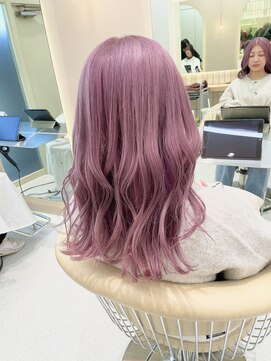 ロンドシェリ 仙台(Lond Cheri) ケアブリーチ/ハイトーン/ホワイトピンク/ダブルカラー/髪質改善