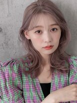 ポケット(pocket)&nbsp;前髪/アンブレラカラー/こなれミディ/ウェーブパーマ/仙台33