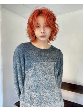 ググシーカ(GuGu SiiKA) オレンジミディパーマ