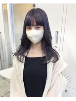 ケアブリーチ×ダブルカラー×ダークパープル（表参道）