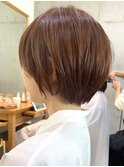 お客様ヘア　ショートボブ　say.重政　丸みショート　縮毛矯正