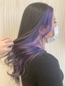 ビス リアン 川口店(Vis lien) 透け感春夏インナーカラー☆ラベンダーベージュくすみカラー