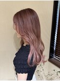 ハイライトベース×ピンク