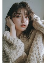 ラナ 新宿(lana)&nbsp;こなれミディアム/顔まわり/シースルーバング【lana hair 新宿】