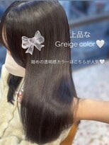 ボタン シブヤ(VOTAN SHIBUYA)&nbsp;アッシュグレー/グレージュ/韓国ヘア/渋谷/レイヤー/顔まわり