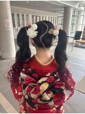成人式ヘアグラデーションカラー