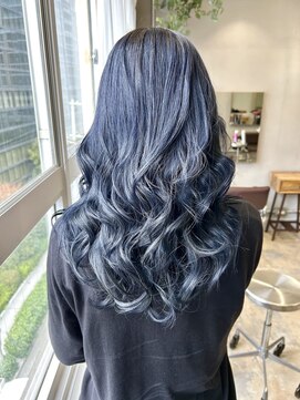 ラボアン 梅田店(lab.em.) 髪質改善×艶髪カラー×巻き髪スタイル