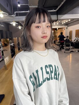 レブ 三条河原町(Reb,) インナーカラーミルクティーベージュ