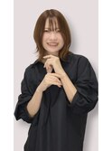外ハネパーマ　大人カワイイ