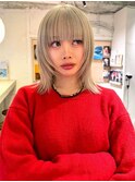 レイヤーボブ フェイスレイヤー くびれボブ