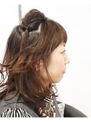 ハロウィンヘアアレンジ★ねこみみヘア