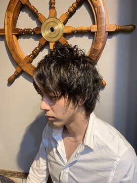 バーバー スタジオ ラフテル(Barber Studio RAFTEL) 大人の色気パーマ  フェザーマッシュ  ソフトツーブロック