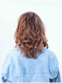 かきあげスタイル☆ウェーブ♪伸ばしかけ