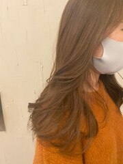デジタルパーマで韓国スタイル×艶髪×韓国風ロングウェーブ