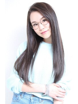 マーズ エナックヘアー(Mars enak hair) 10代20代に人気の髪型 前髪あり つやストレートロング 黒髪