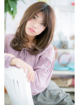 ミック 日暮里店(miq) 大人かわいいニュアンスカラーくせ毛風プリカールセミディa1