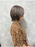 【 C’LD 】切りっぱなしボブ/ミルクティーグレージュ/小顔ボブ