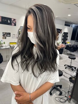 キング 梅田(K!ng) 梅田ハイライトカラー梅田バレイヤージュカラー梅田グレージュ