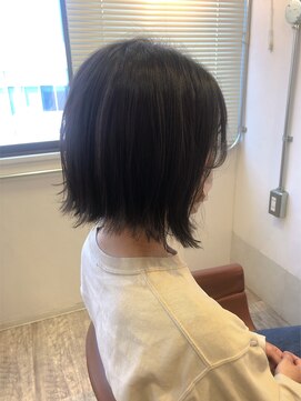 ヘアーサロン キー(Hair salon key) 小顔前下がりショートボブ