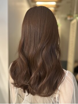 ローネス ギンザ(LONESS ginza) くびレイヤー薄めバンググレージュカラーピンクベー ジュパーマ