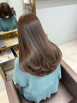 ドロシー 郡山桑野店(Dorothy) イメチェンハッシュカットフルバング似合わせレッドブラウン