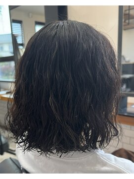 アウラヘアーサロン(aura hair salon) ボブ×カーリーパーマ