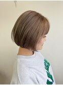 ミニボブ/ミルクティーベージュカラー