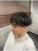 滋賀/南草津/メンズ美容室/波巻きツイストスパイラルパーマ