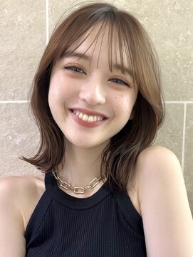 サンド 名古屋(sand) ボブ/レイヤーカット/髪質改善/ウェットヘア/オリーブベージュ