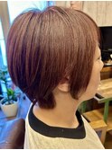 大人可愛いピンクショート