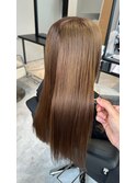 20代30代40代髪質改善肩ラインミルクティベージュ透明感