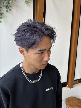 サラビューティーサイト 志免店(SARA Beauty Sight) 【Haru】ブリーチカラー/グレーパープル/フェザーショート