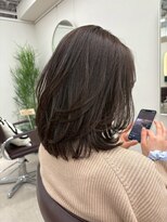 ネウィ 八王子(newi)&nbsp;髪質改善酸熱トリートメント 艶感グレージュ/外ハネ