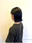 ブルーブラック 外ハネボブ