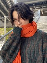 ユーフォリア 渋谷グランデ(Euphoria SHIBUYA GRANDE) ミディアムレイヤー ウルフメンズ 毛流れパーマ MOMO