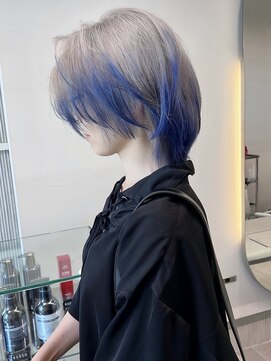 ソル バロール 表参道(SOL .valor) シルバー×ネイビーブルー×ルーツカラー