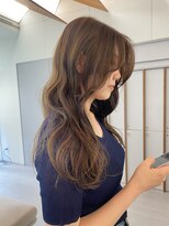 ローレンアオ(LOREN AO)&nbsp;オリーブベージュ/オリーブカラー/ベージュカラー/波巻/ウェーブ