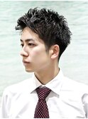 爽やか◎ツーブロック×刈り上げビジネスアップバング
