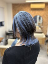 リングバイモアムー(Ring by Moremuu)&nbsp;ブリーチカラーブルー　ウルフ