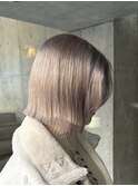 ホワイトシルバーホワイトミルクティートリプルカラーハイトーン