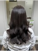 セミロング韓国風パーマ