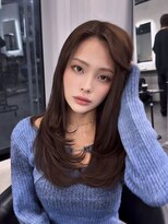 ラベル 渋谷(LAVEL)&nbsp;レイヤーカット×ブリーチなしブラウン×