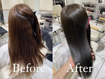 ゼスト アイヴィ(ZEST Ivy)の写真/髪質改善しながら叶える、ダメージ毛も自然にまとまるZESTの縮毛矯正ストレート体験してみて！
