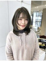 イヴ 原宿(I've)&nbsp;オリーブグレージュ×レイヤーカット ◎