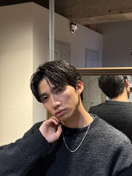 ブチメンズヘア(Buchi MEN'S HAIR) コンマセンターパート ニュアンスパーマ
