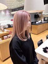 サラ ビューティ サイト 春日(SARA Beauty sight)&nbsp;【ハイトーン/ダブルカラー】ピンクベージュ