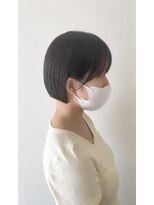 シエル ドゥ サワ(ciel de SAWA) 艶感ショートボブ ダークカラー×小顔見え横顔美人
