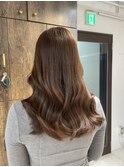 モカブラウン/レイヤーカット/ヘアメイク