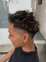 ジェリコヘアー(JERICHO HAIR)&nbsp;フェード×ハイライトピンパーマ