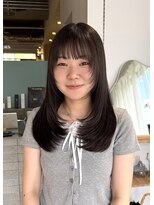 シプレ(cipre) ブリーチでつくる透明感グレージュ×ロングレイヤー